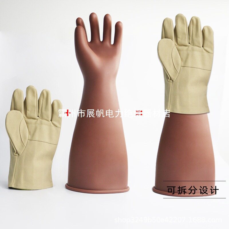 羊皮023S10防划电力防割皮革外置手套手套耐磨防护手套Y施工展帆