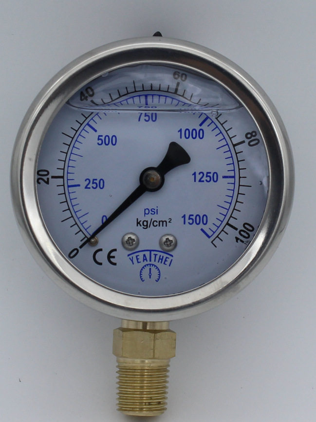 佛山安特尔直销高压表5KG/10KG/20KG/50KG气体压力表螺纹气缸水压