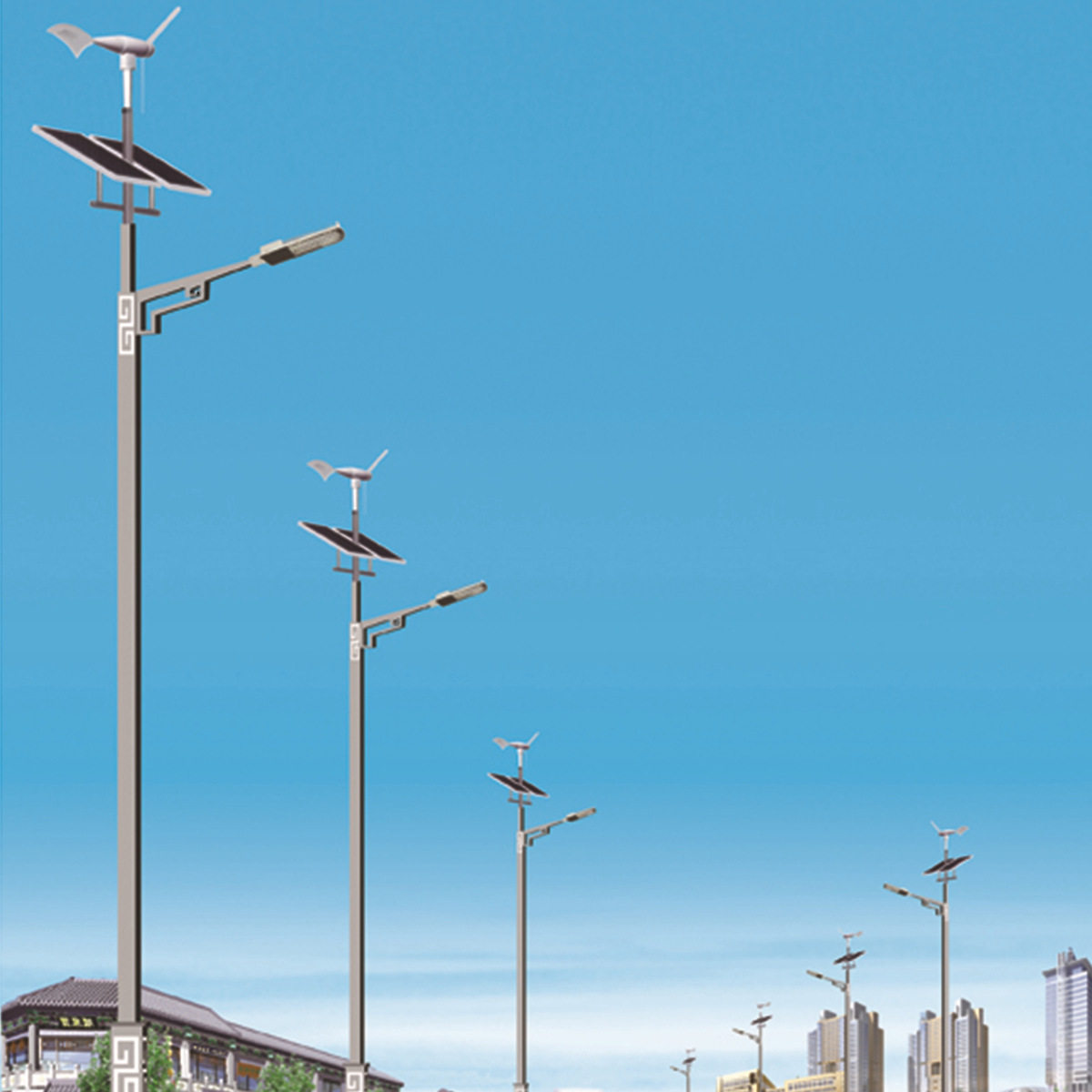 风光互补LED路灯高亮防水