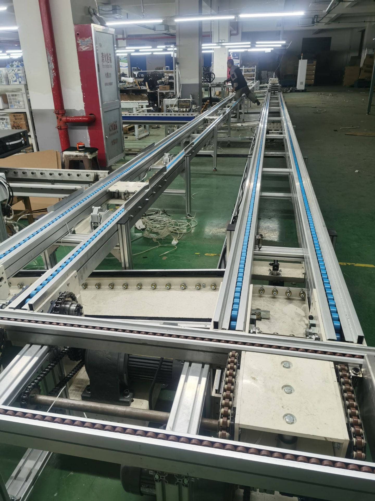 【厂家直销】麻将机厂专用倍速链流水线 移栽机 转弯机 工作台