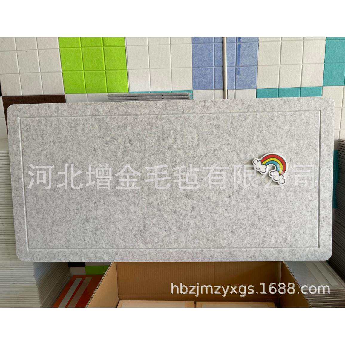 毛毡留言板北欧风格幼儿园展示软木板背景毛毡板照片墙自毛毡墙贴