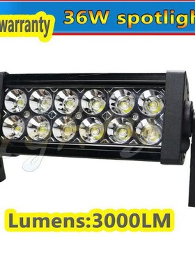 LED大灯36W长条灯农机配件改装灯具中网越野工作灯