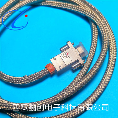 公母头带尾夹接插件37芯头J30J-37TJL-A-50CM座J30J-37ZKP-A-50CM