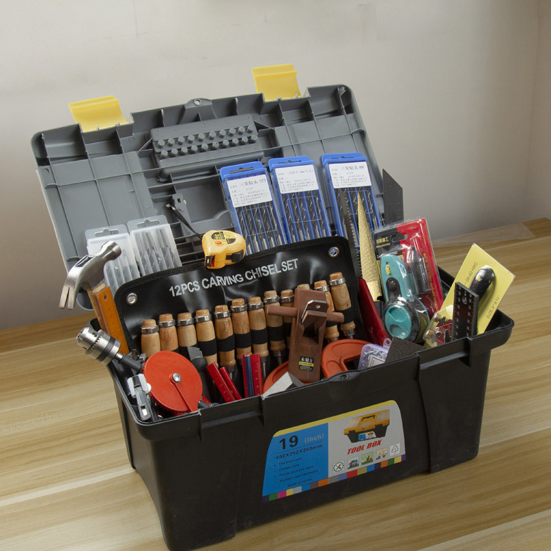 DIY木工工具套装G夹锯钻凿锉