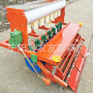 7行圆盘腿紫花苜蓿草播种机 小麦旱稻大豆播种机条播机甘肃种蚕豆