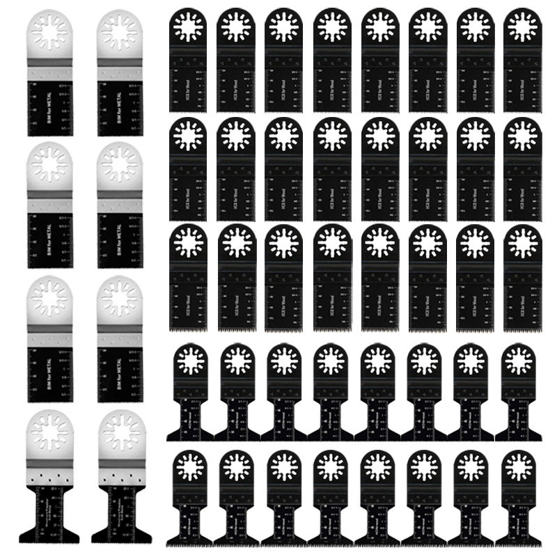 48件套万用宝锯片套装封口慢装通用接口木工电动工具配件亚马逊