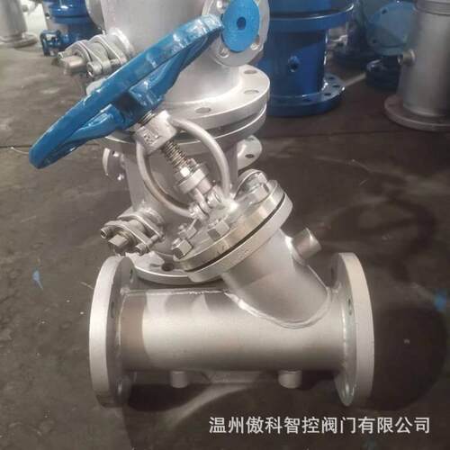 BJ45H-16 BJ45H-25 铸钢Y型直流式保温夹套截止阀 手动保温截止阀