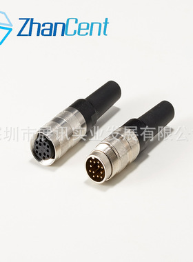 M16连接器/全金属插头/航空插头2-19芯-国产厂家ZHANCENT