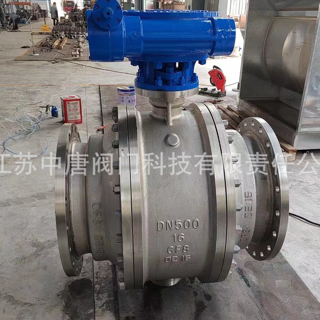 Q347PPL-16P/RL大口径三片式固定式球阀 化工部法兰304/316L材质