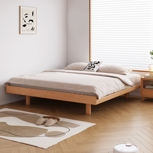 北欧实木床1米5现代简约风榻榻米床1米8小户型家用卧室双人日式床
