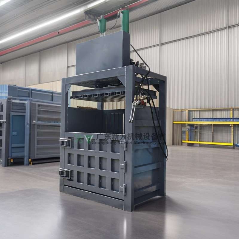 东莞直销立式液压压包机 不锈钢铁皮压块机 海绵口罩边角料压缩机