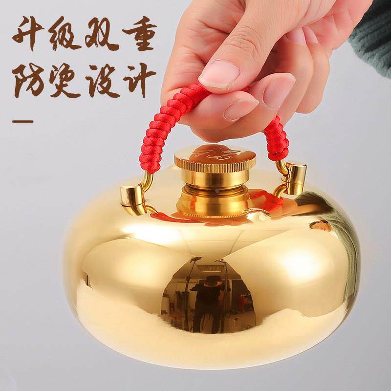 纯铝汤婆子暖手宝暖脚壶热水袋焐脚壶热水壶暖被窝捂手无焊水瘪
