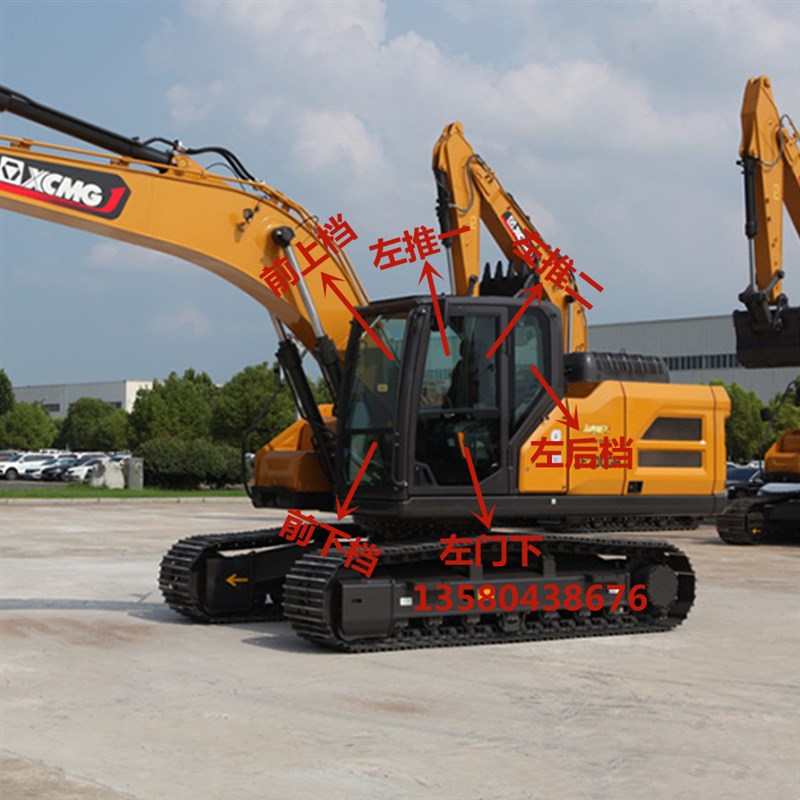 徐工挖掘机XE135GA 200 205 215 270GH驾驶室挡风玻璃前后档玻璃