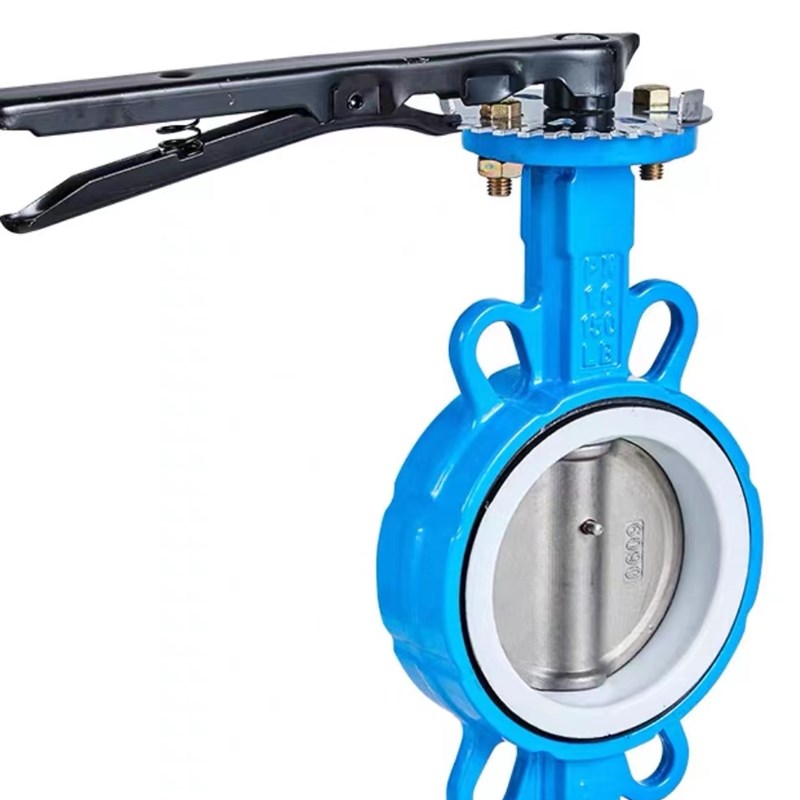 D71X/F16P对夹式蝶阀304不锈钢手动碟阀DN50 65 80 100 150 200