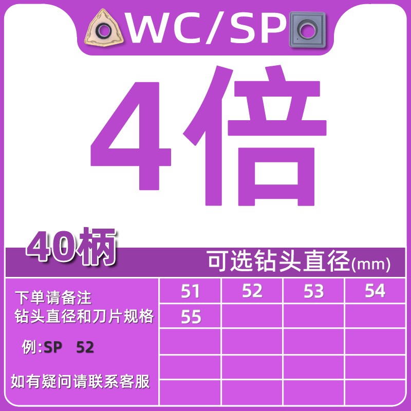 U钻快速钻头刀杆车床用数控暴力钻SP平底喷水钻头WC刀片刀柄钻孔