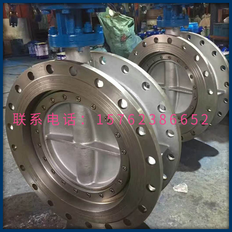 不锈钢涡轮硬密封法兰蝶阀D343H/W-16P耐高温腐蚀酸硷手动阀门D65