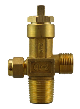 全铜氧气瓶阀QF-2氧气瓶配件氧气阀门二氧化碳40升钢瓶阀头包邮