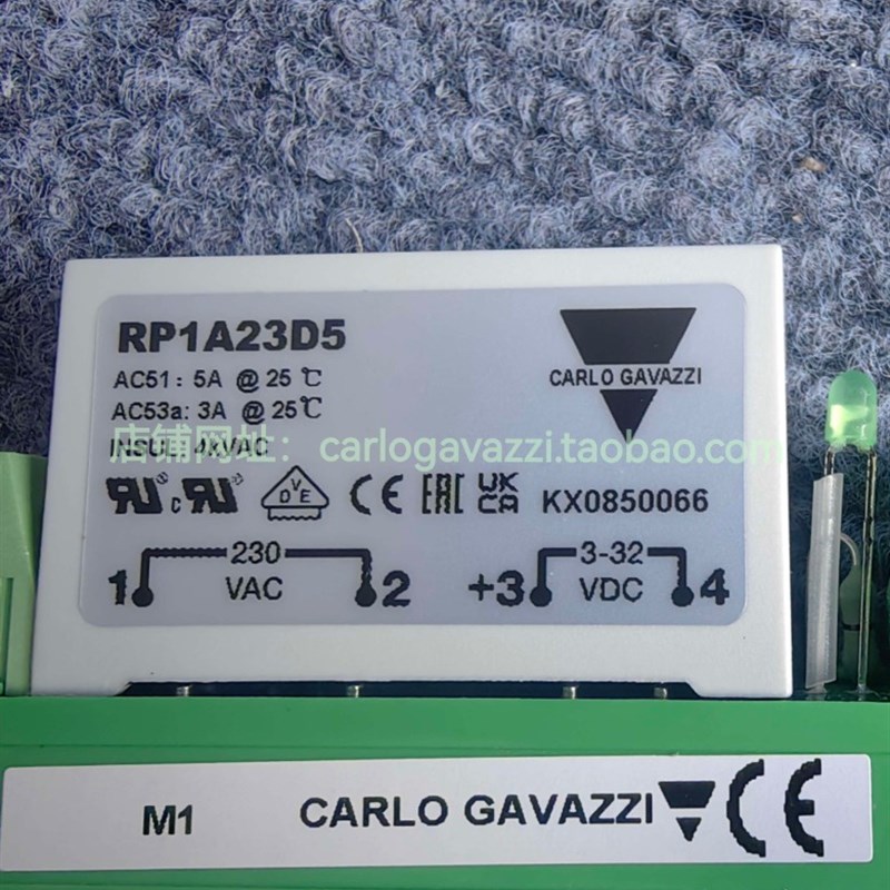 RP1A23D5M1促销假冒必究瑞士佳乐直流控交流5A导轨小型固态继电器