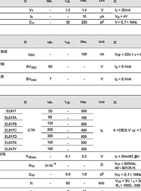 全新 EL817C EL817B光耦隔离器 B C档 可代替PC817 亿光直插DIP-4