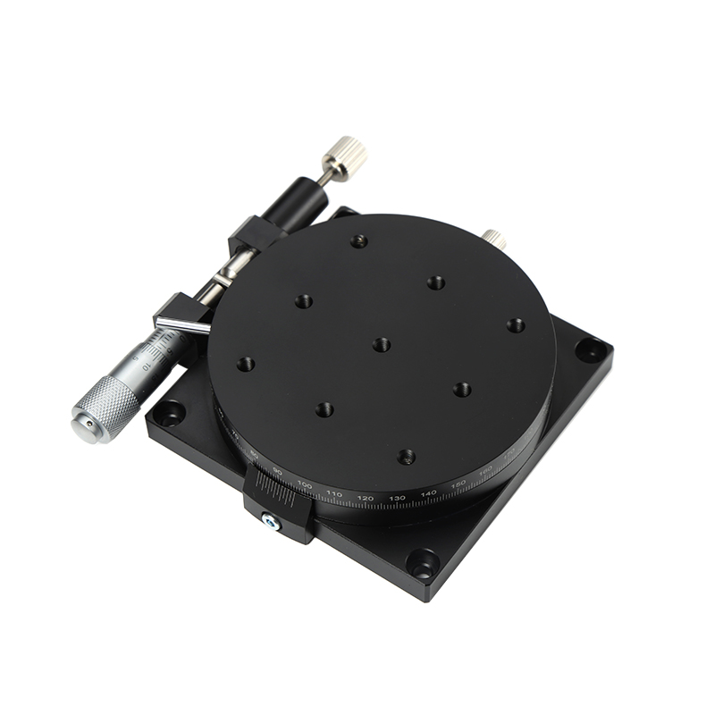 R轴旋转滑台RS /RPG/ELF01/CGZR位移微调平台手动角度分度盘360