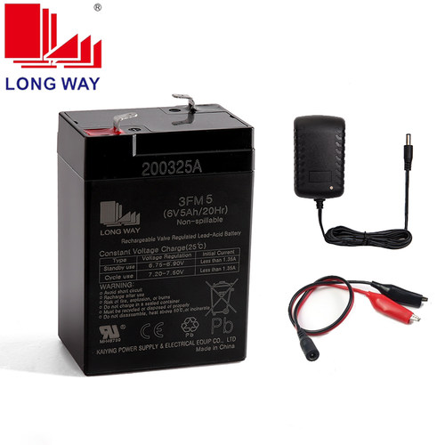 LONGWAY龙威儿童电动车电瓶12V电池通用6V4.5ah三轮摩托车3FM4.5