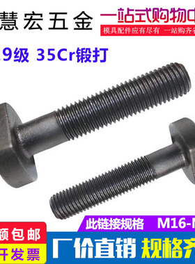 12.9级高强度t型压板螺丝m12m16m20m24m30T型模具螺杆螺栓方头