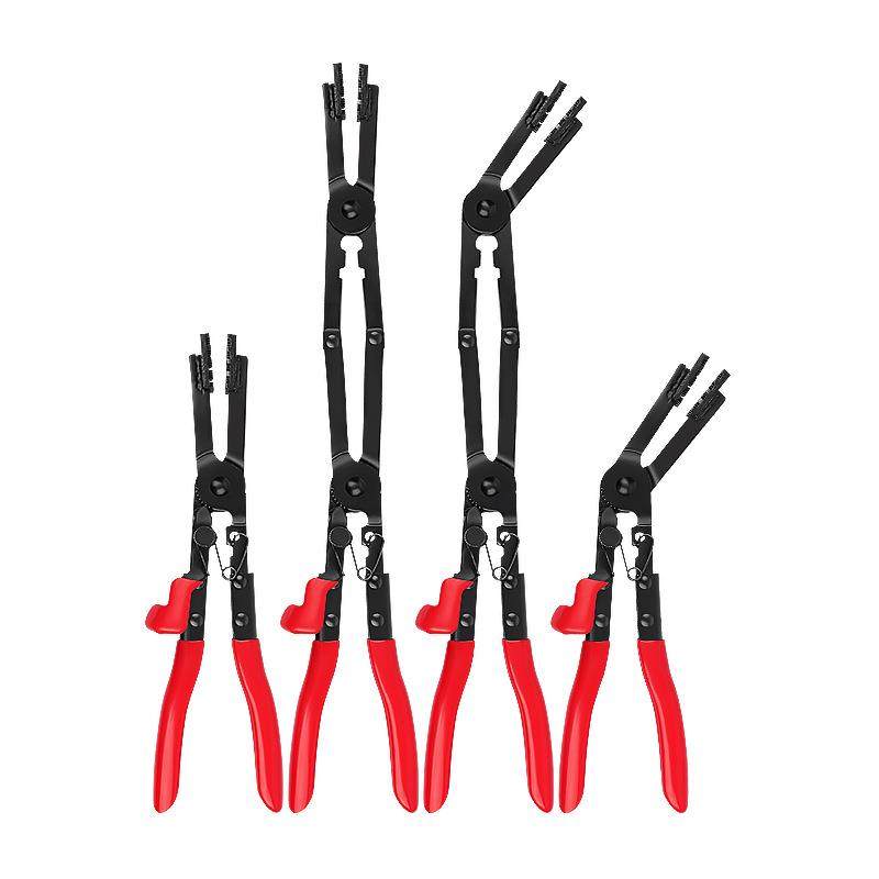 汽车水管油管空调管卡箍抱箍钳加长直弯卡环管束卡扣钳子拆装工具