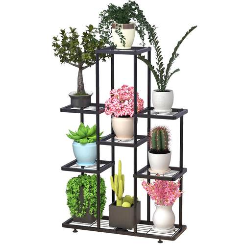花架子客厅落地式置物架阳台多肉花几花盆托架铁艺阶梯式简约层架