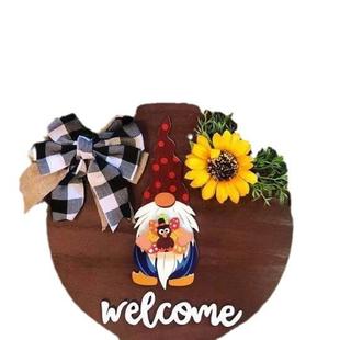 木质标志暖心语录可悬挂木制乡村房屋厨房餐厅墙壁装 饰连接工艺品