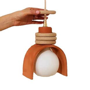 中古风卧室床头吊线灯美式复古床头柜吊灯设计师民宿餐厅吧台灯具