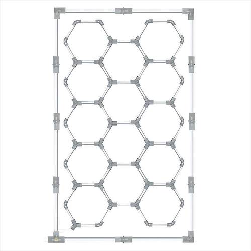 2025年新款洗车灯LED理发店办公室天花板车库6500K蜂巢六角形灯