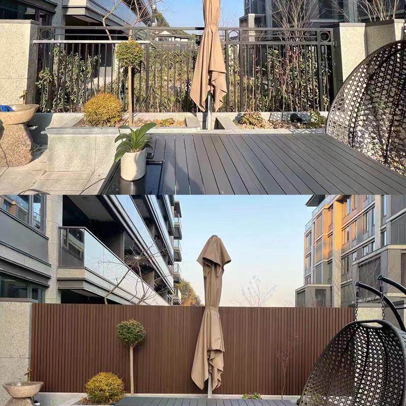 wpcwallclading二代共挤塑木长城板墙板木屋外墙装饰板围栏板