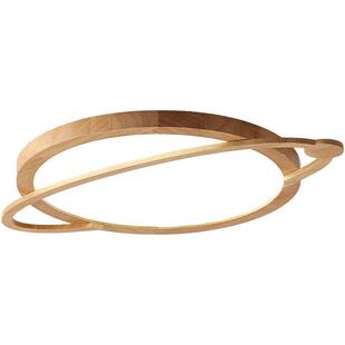 新款极简超薄卧室主灯现代简约实木主卧吸顶灯北欧风原木LED灯