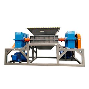 双轴撕碎机大型垃圾废旧塑胶轮胎破碎机多功能铁桶金属木材粉碎机