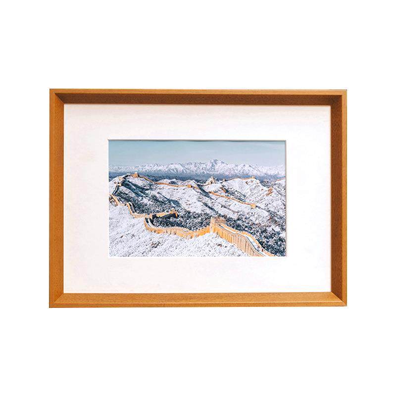 简约实木大相框4K8K16200寸Aa4木质海报画框装裱框架定制