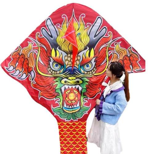 潍坊风筝2023成人专业大型飞天风筝微风易飞国潮风筝大威天龙风筝