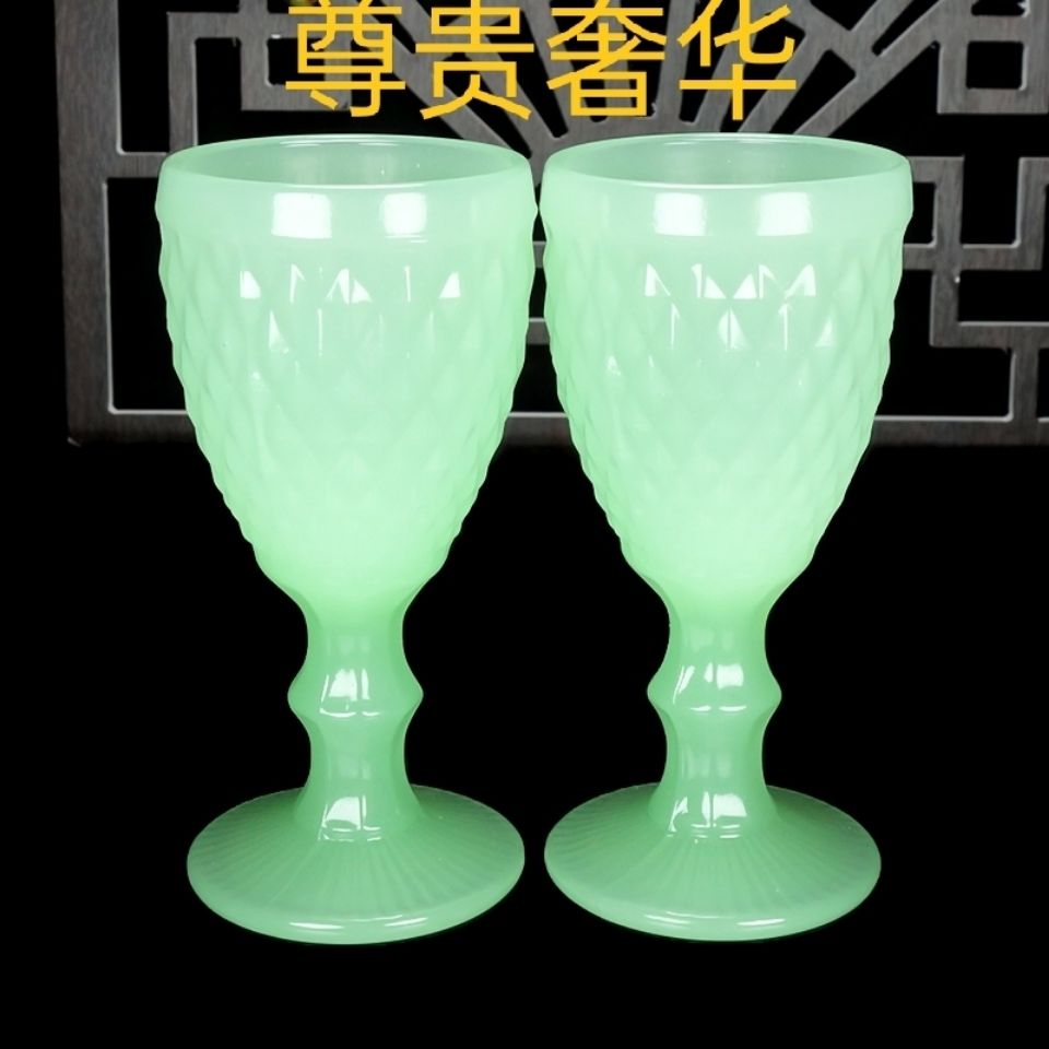 天然真玉青石茶杯酒店酒杯高档