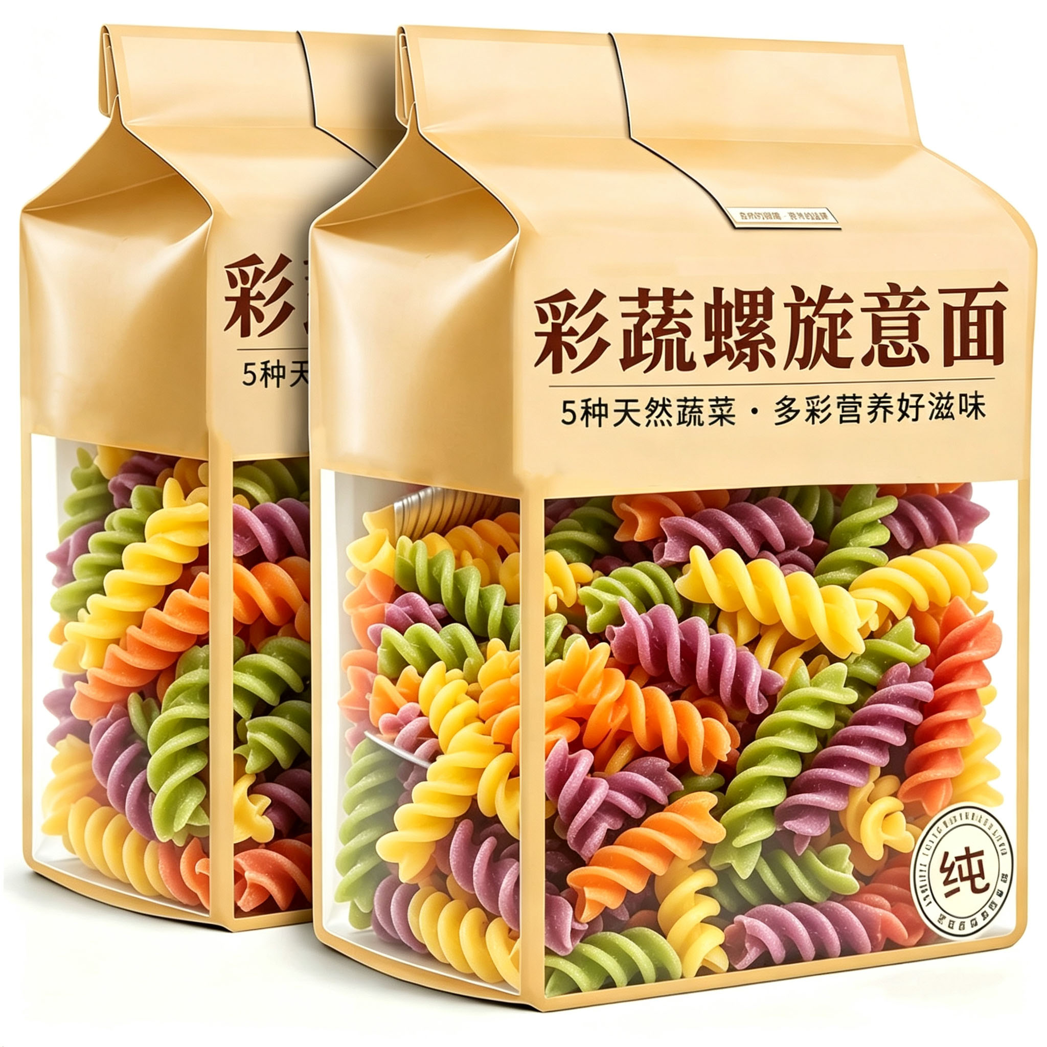 宝宝营养辅食儿童果蔬螺旋意面意大利面条番茄肉酱正品官方旗舰店