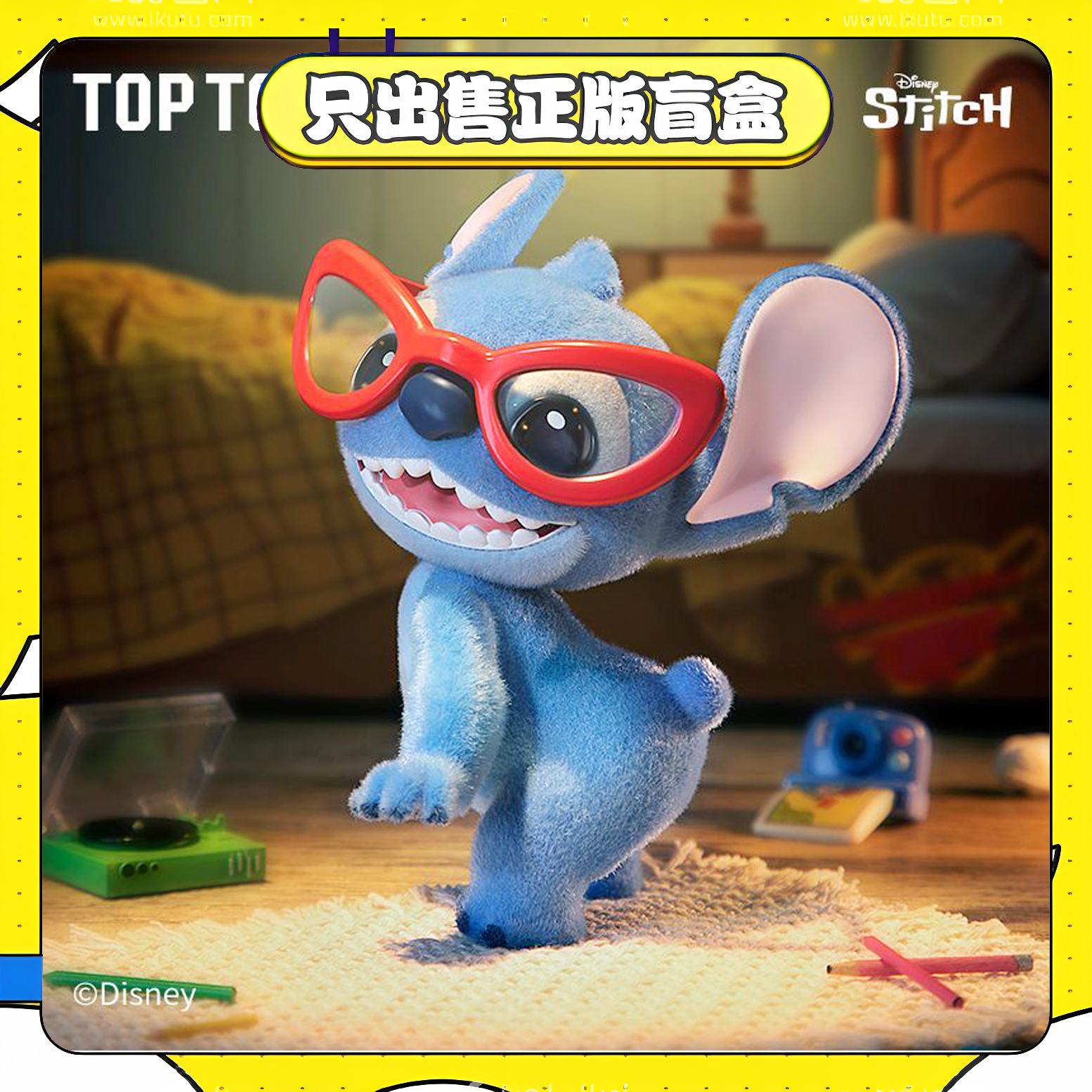 正版TOPTOY迪士尼Hello史迪奇系列盲盒植绒手办潮玩摆件节日礼物