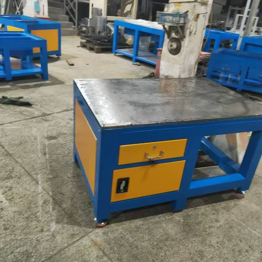 模具拆卸组装钳工工作台 加厚钢板工作台 虎钳工作台 飞模台