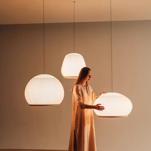 Vibia Knit西班牙设计师氛围吊灯客厅沙发旁卧室书房中古风落地灯