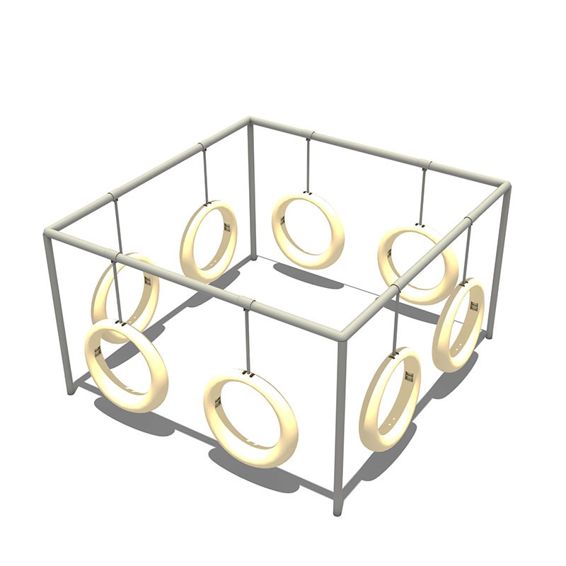 19儿童游乐设备户外水上乐园亲子戏水小品 单柱伞型翻水桶玩具