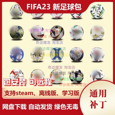 FIFA23 新足球包补丁 24-25多种赛事比赛真实用球 不含游戏