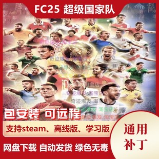 FC25 超级国家队补丁 新增欧洲杯亚洲杯美洲杯世界杯预选赛fifa25