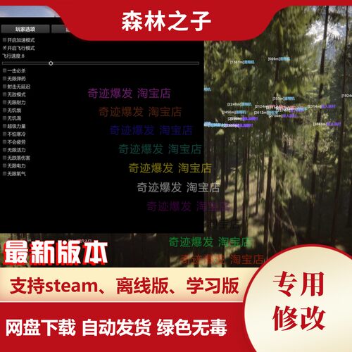 森林之子修改器 Sons Of The Forest 电脑辅助教程存不含游戏