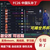 FC26 国内传奇国家队球衣小头像世界杯巴西真实意甲 中国队补丁