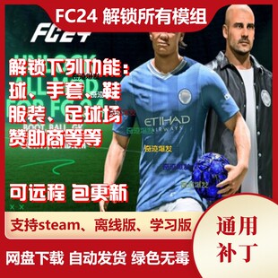 FC24 解锁所有补丁 手套球鞋经理服装赞助商足球观战 不含游戏