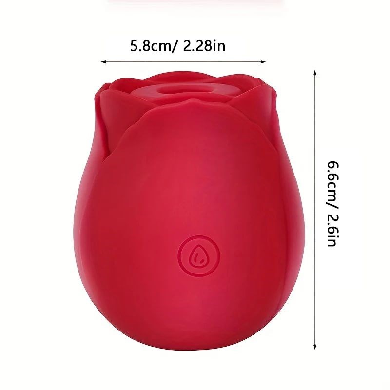 Rose Shape Vagina Sucking Vibrator Intimate Good Nipple Suck