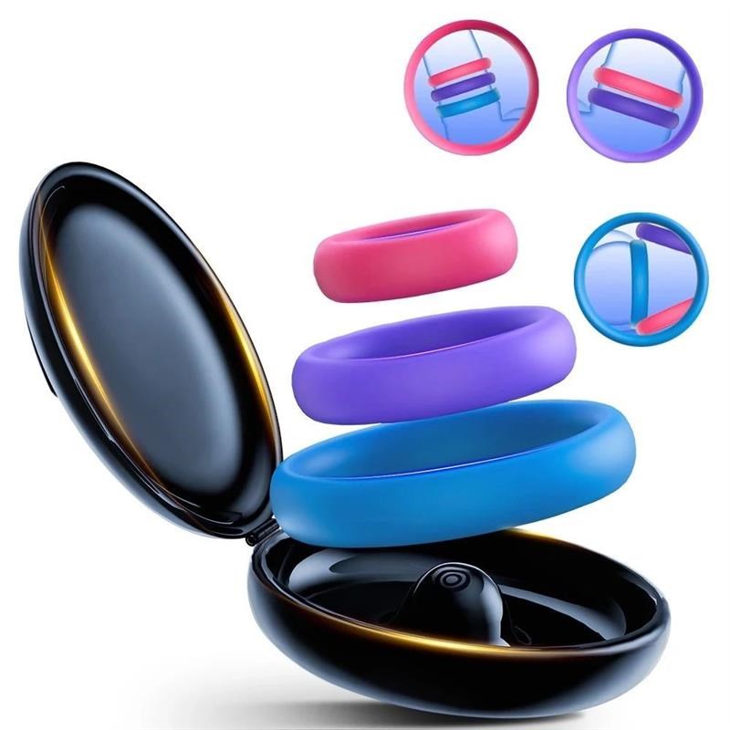 3Pcs Penis Ring For Men Dick Delayed Ejaculation Enhance Ere