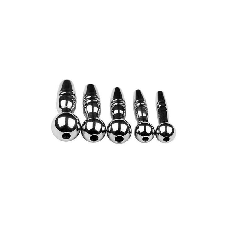 5pcs Set Metal Thread Urethral Plug Stainless Steel Male Ure